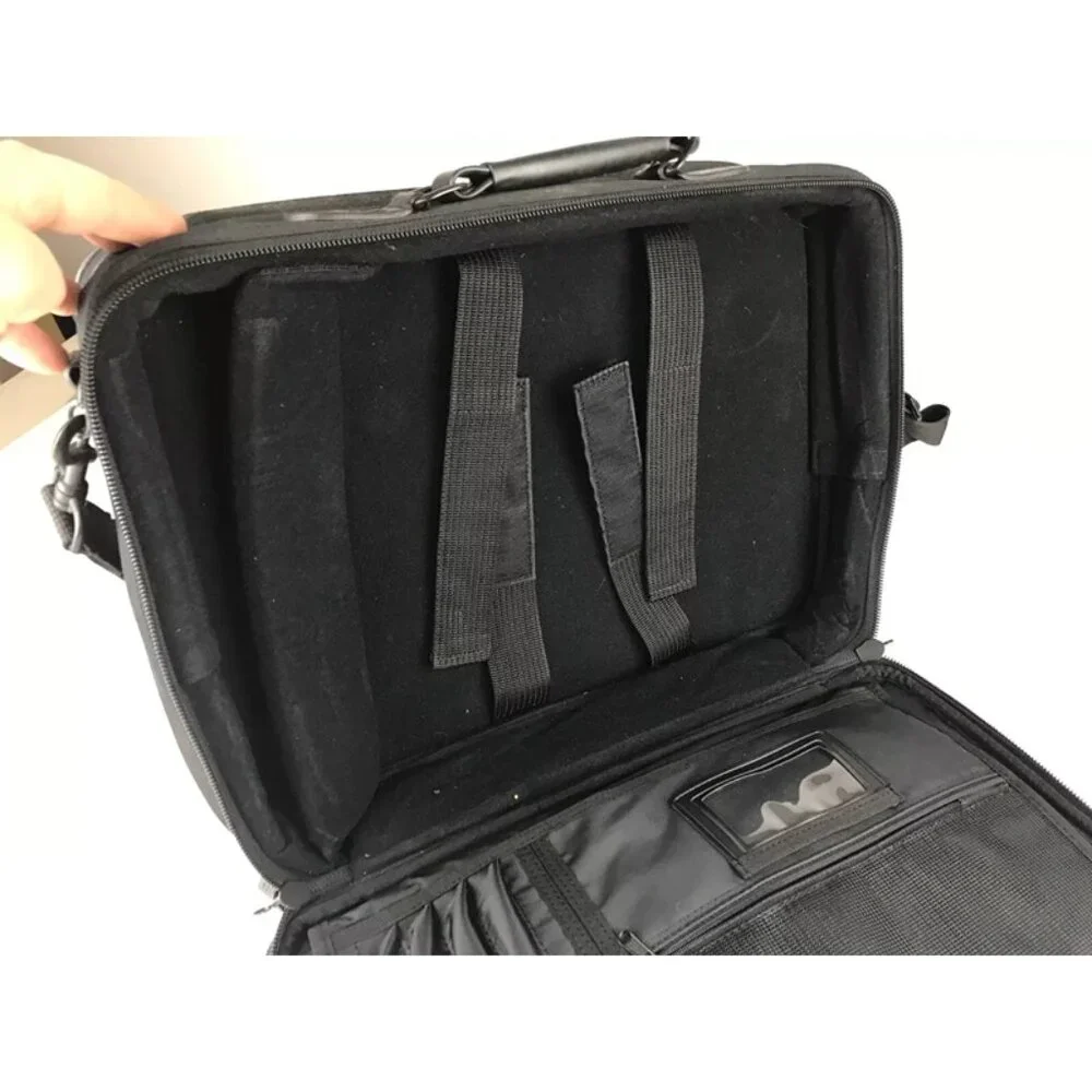 Dell Unisex Black Padded‎ Water Resistant Laptop Carrying Briefcase